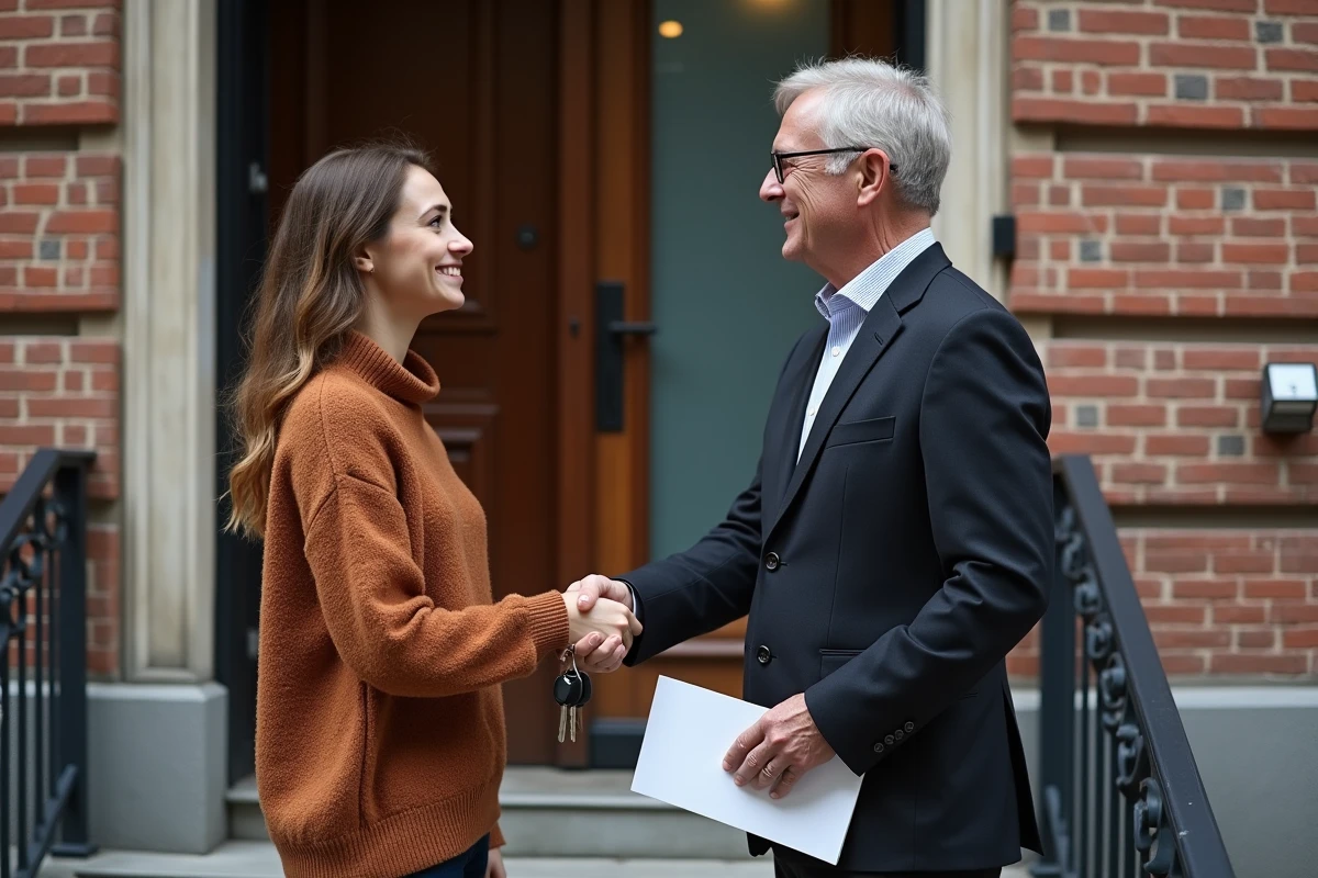 Remise des clés et signature de la garantie locative entre propriétaire et locataire en Belgique
